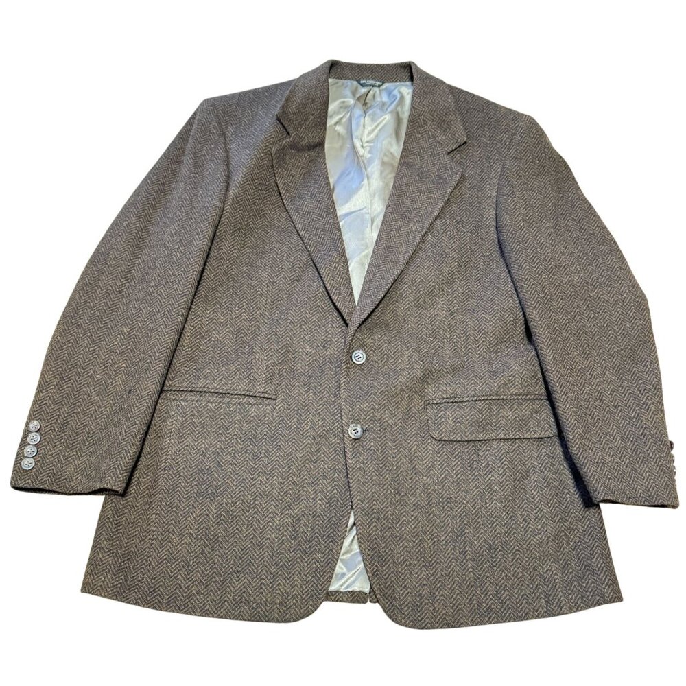 Lords of London Camel Hair Sport Coat Sz 42R Brown Lined Structured 2 Button Men